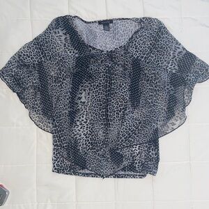 Elegant Leopard Print Women's Blouse